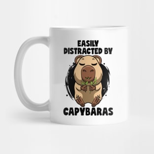 Easily distracted By Capybaras Lover Rodent Cute Capybara Mug